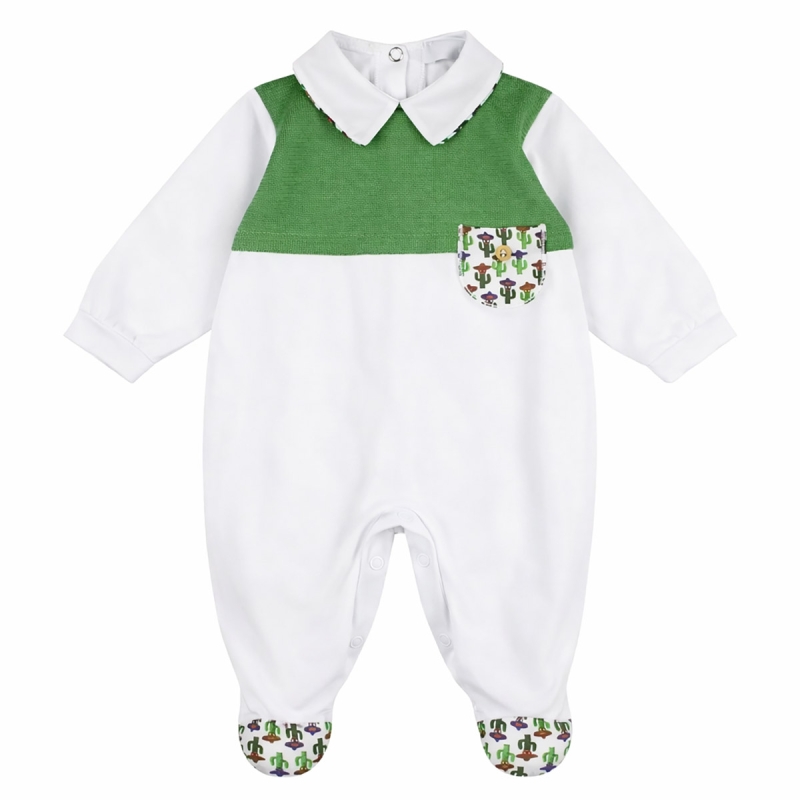 Set corredino neonato completo Klaiadi cotone jersey con tutina e accessori