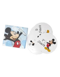 Mickey Mouse muslin milestone blanket for baby monthly photos