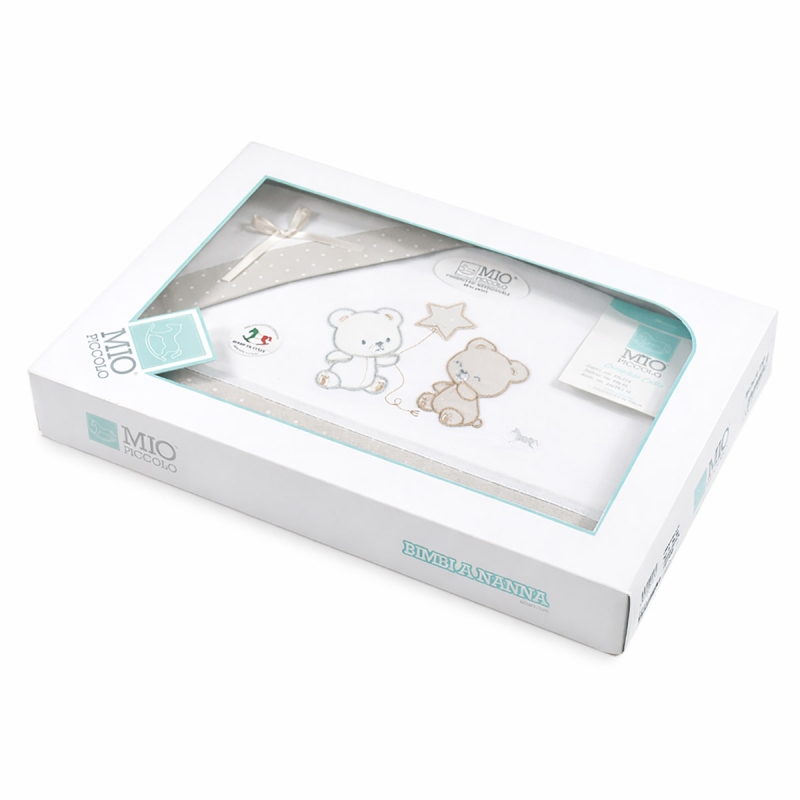 Cradle and Pram Sheets Set - Teddy...