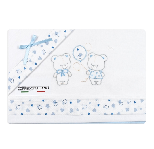 Cradle Pram sheet set cotton - LC13363 - Mio Piccolo