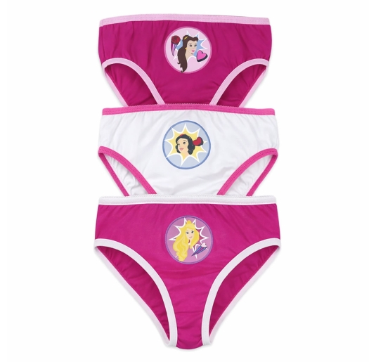 Le principesse - set di 3 slip bambina art. 29060