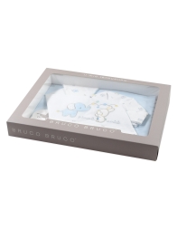 Baby bedding cotton embroidered complete set for crib and pram Bruco Bruco