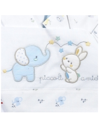 Lenzuola neonato cotone ricamate complete per culla carrozzina