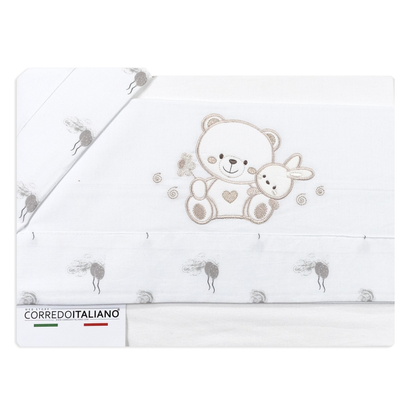 Set lenzuola culletta e carrozzina -...