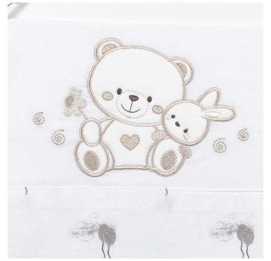 Cradle Pram sheet set - Teddy Bear EC2209 - Bruco Bruco 2