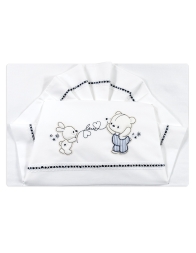 Set lenzuola per culletta e carrozzina - Love Orsetto LC03375 - La Fatina