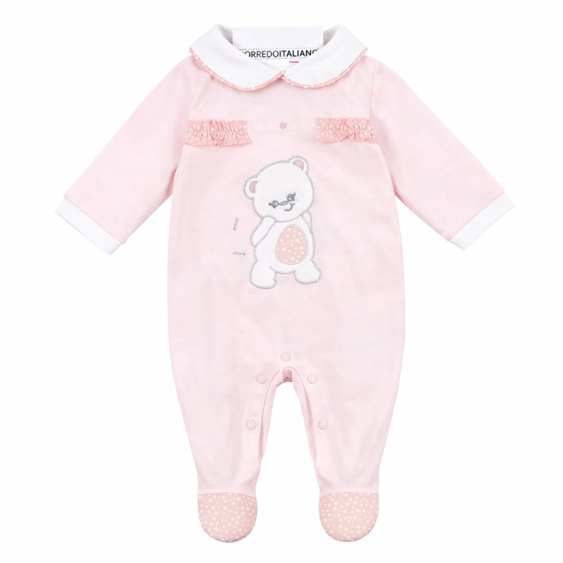 Cotton baby sleepsuit with...