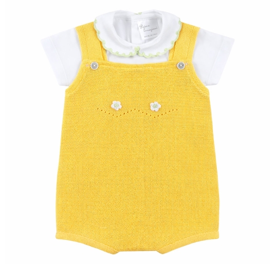 Two-piece outfit in thread for baby girl - 803A - Prime Emozioni