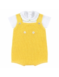 Two-piece outfit in thread for baby girl - 803A - Prime Emozioni