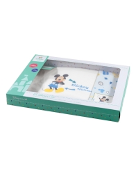 Mickey Mouse newborn layette: top sheet, fitted sheet and pillowcase – official Disney