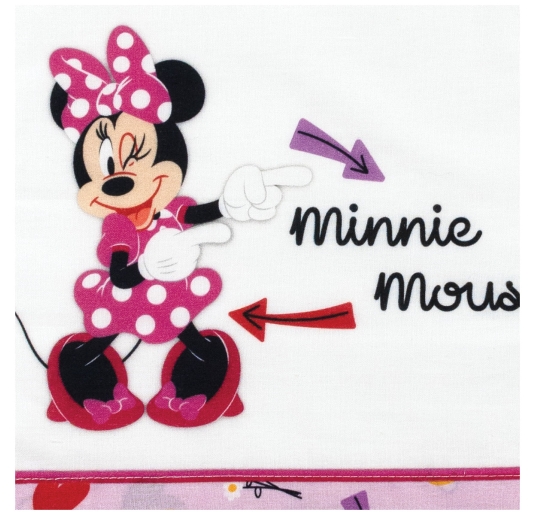 lenzuola culla neonata cotone Minnie Disney Baby completo 3 pezzi 2