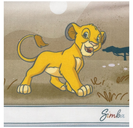 Set lenzuola carrozzina neonato Simba Disney in cotone con stampa Il Re Leone 2