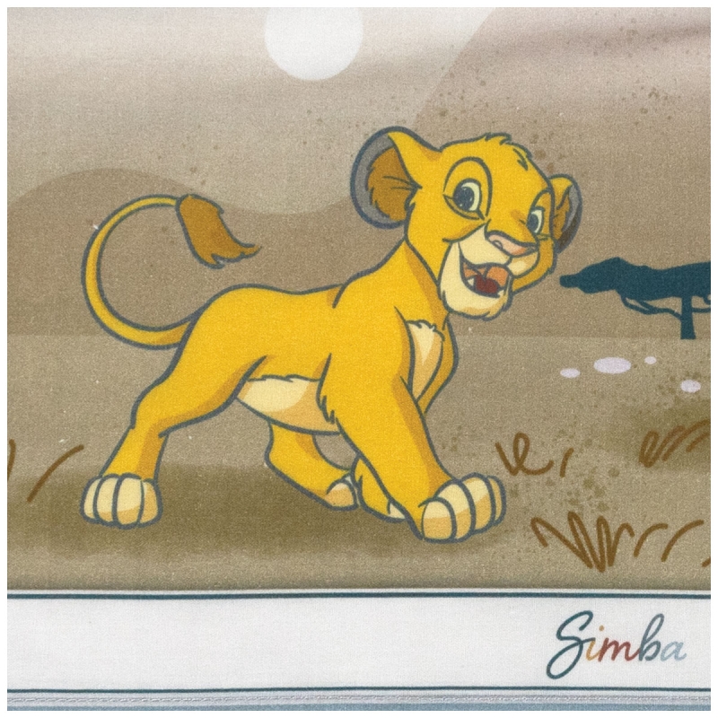 Newborn pram sheets with Simba Disney soft cotton fabric