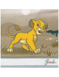 Lenzuola neonato per carrozzina con Simba Disney in cotone morbido