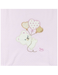 Diamond-pattern fabric blanket for cradle – MP154284 – Mio Piccolo