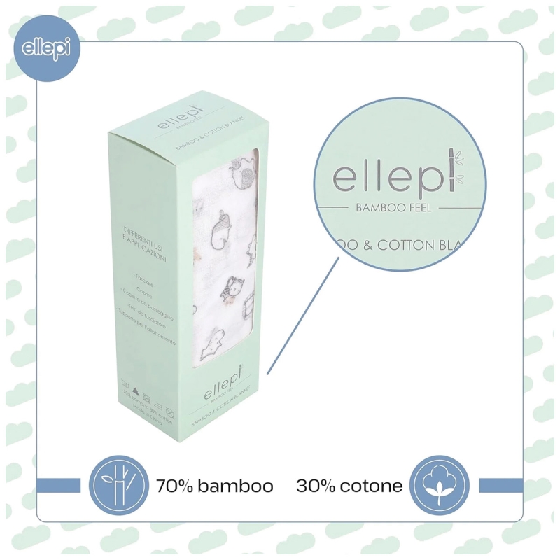 Copertina per neonati in garza di...