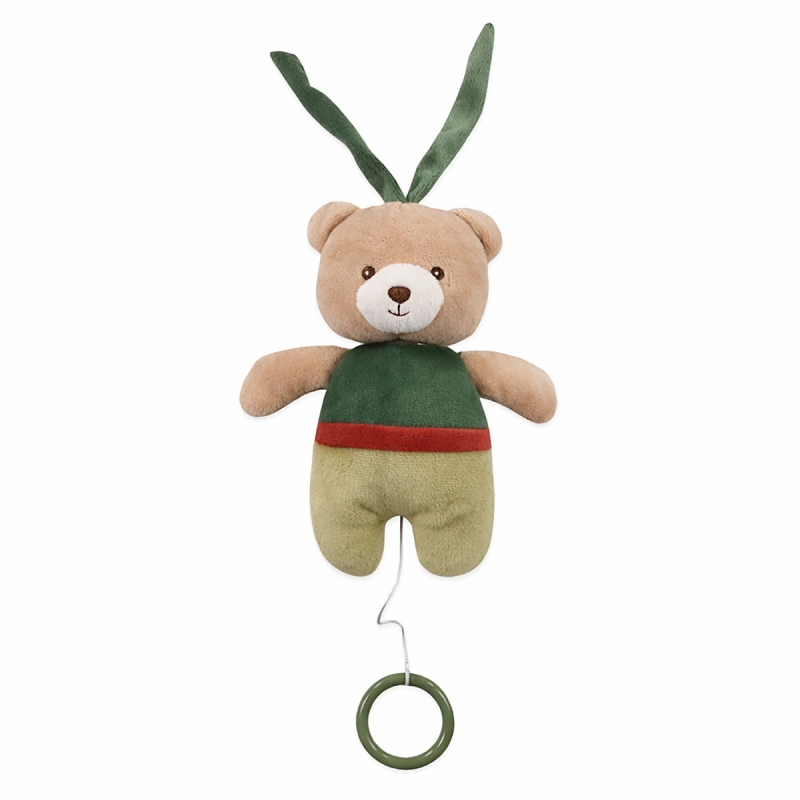 Carillon neonato orsetto Nazareno Gabrielli in tessuto morbido