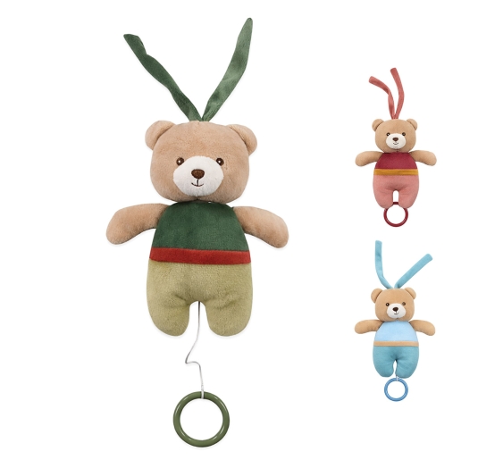 Soft Chenille Baby Musical Toy – Teddy Bear – Nazareno Gabrielli