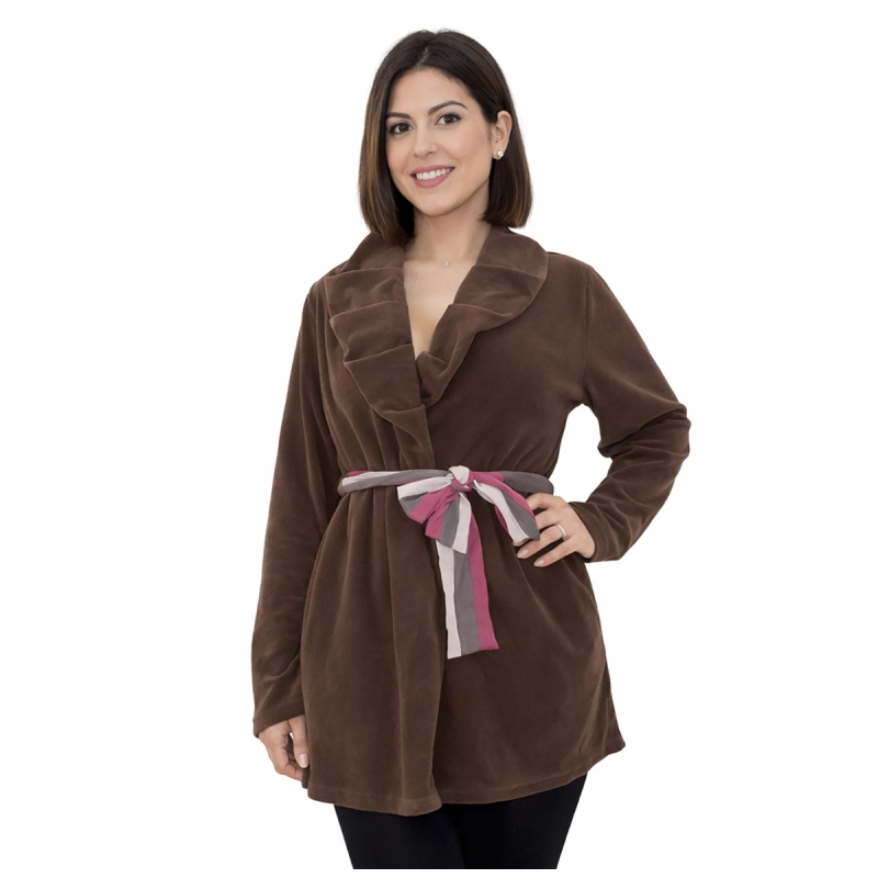 Women’s fleece and chiffon dressing...