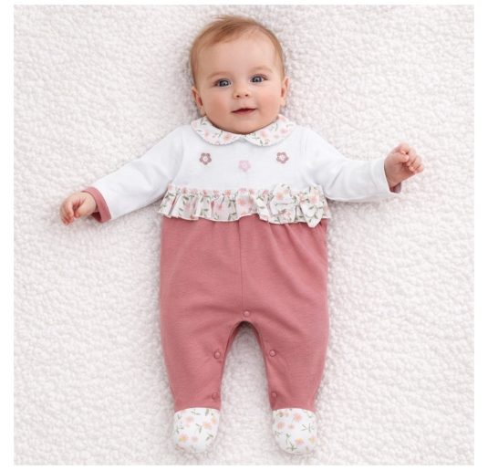 Baby girl cotton romper - NG351033 - Nazareno Gabrielli 2