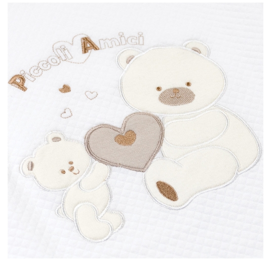 Baby cotton blanket diamond pattern with finished edges 2