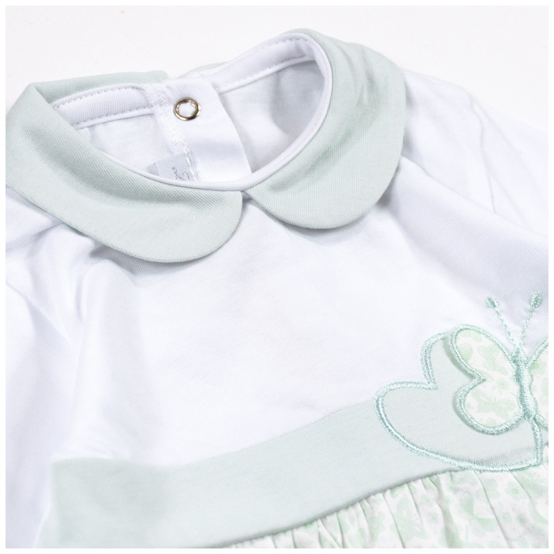 Cotton baby sleepsuit with butterfly...