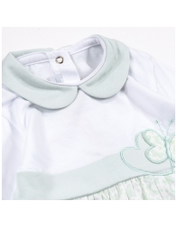 Tutina in cotone con farfallina applicata - LJ2181V - Les Jolies