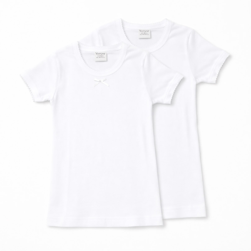 2-Pack Girls' Cotton Undershirts - Q5292/02 - Baby Vip