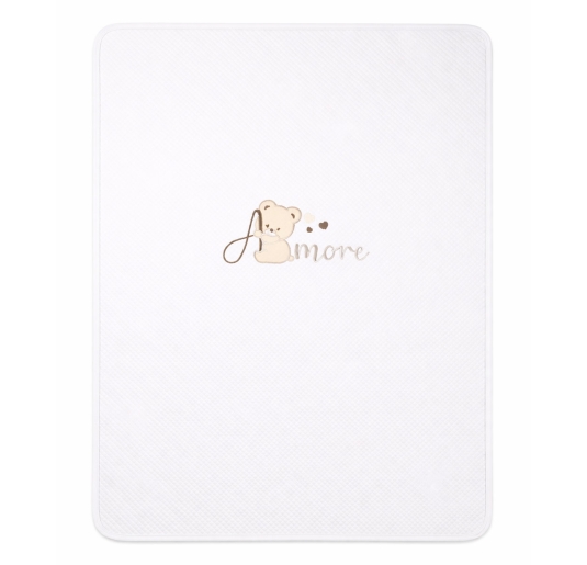 Copertina in cotone rombino per culletta e carrozzina -...