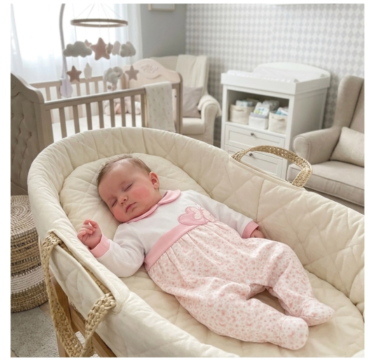 Baby cotton romper pink with butterfly embroidery and floral print 2