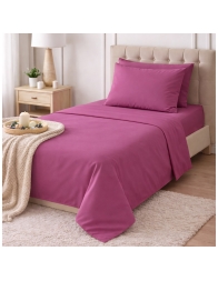 Monocolore - set lenzuola cotone Corredo Italiano® - Fuxia