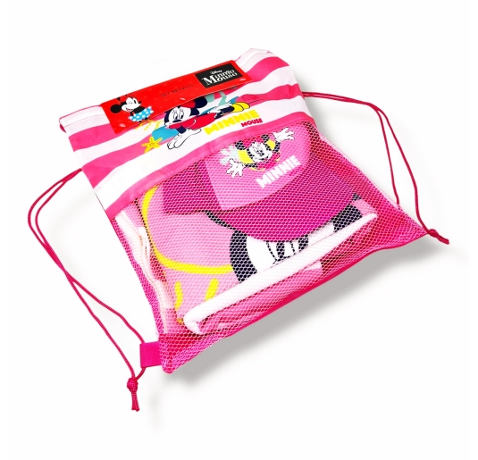 Set telo mare Minnie completo con sacca e cappellino per spiaggia