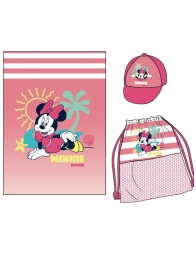 Set telo mare Minnie Disney in microfibra leggero con accessori estivi