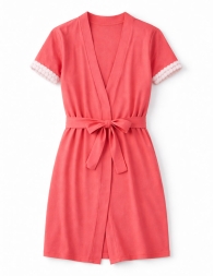 Women’s short-sleeve cotton robe - 71161 - Lunatica