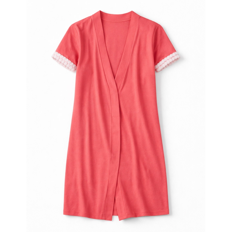 Vestaglia donna mezza manica in cotone - Lunatica