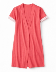 Women’s short-sleeve cotton robe - 71161 - Lunatica