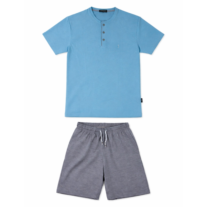 Men’s short cotton pyjamas - Ambizione 1439 - BipBip