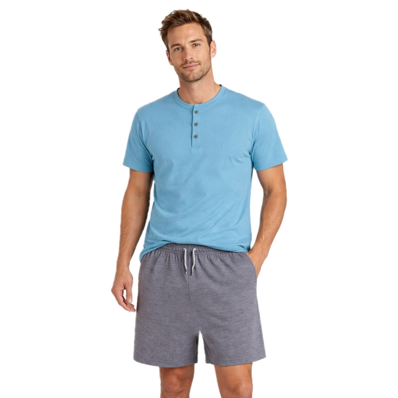 Men’s short cotton pyjamas - Ambizione - BipBip