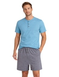 Men’s short cotton pyjamas - Ambizione - BipBip