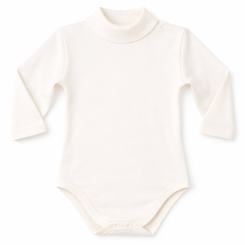 Body lupetto per neonati in caldo cotone - Panna