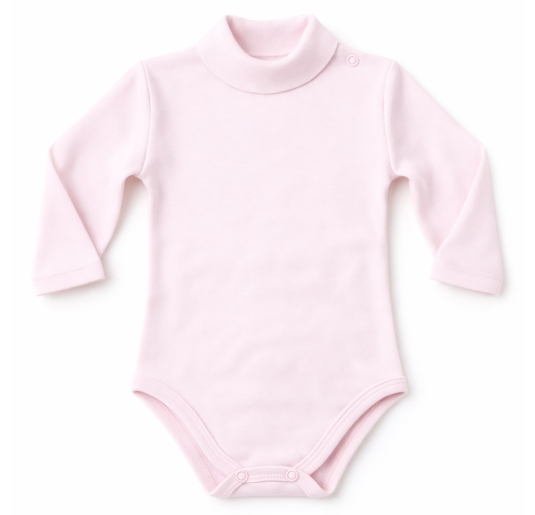 Body lupetto per neonati in caldo cotone - BY2140 - Pastello 2