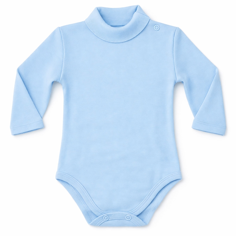 Body lupetto per neonati in caldo cotone - Azzurro