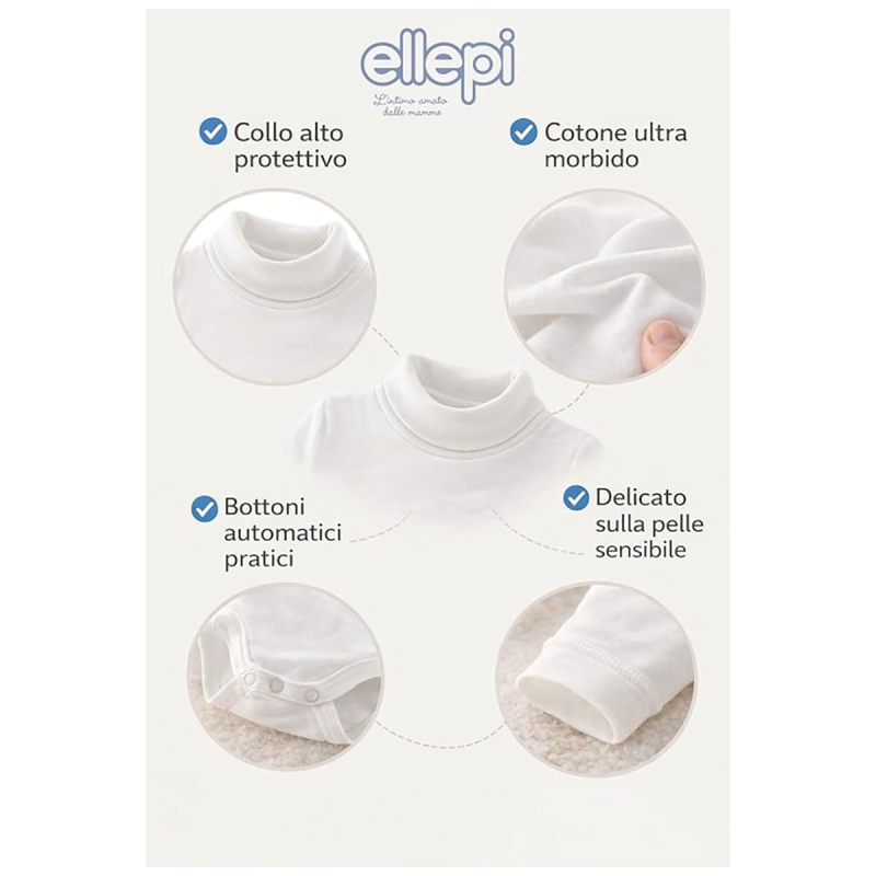 Body lupetto in caldo cotone manica...