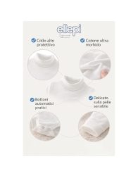 Body lupetto in caldo cotone manica lunga - AF2800 - Ellepi