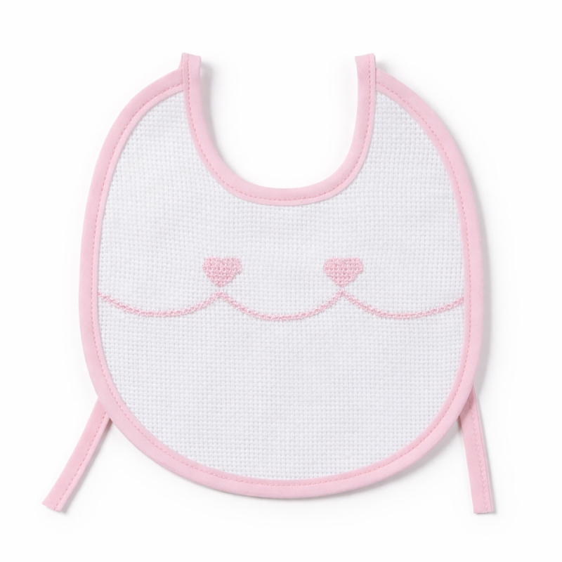 Embroidery baby bib with Aida cloth –...