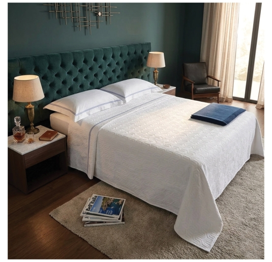 Copriletto Jacquard letto matrimoniale - Dedalo - Maestri Cotonieri