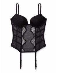 Chantilly lace basque guepiere - Hanyè