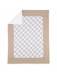 Cotton blanket for cradle and pram with buttons by Le Chicche