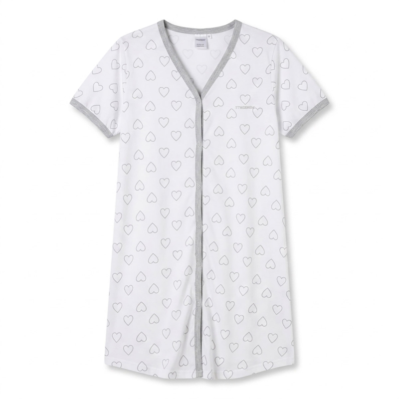 Maternity Nightgown Front-Button - Z9282 - Mamina