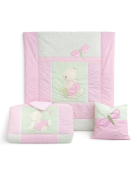 Set copripiumino + paracolpi + lenzuola lettino - Libellula